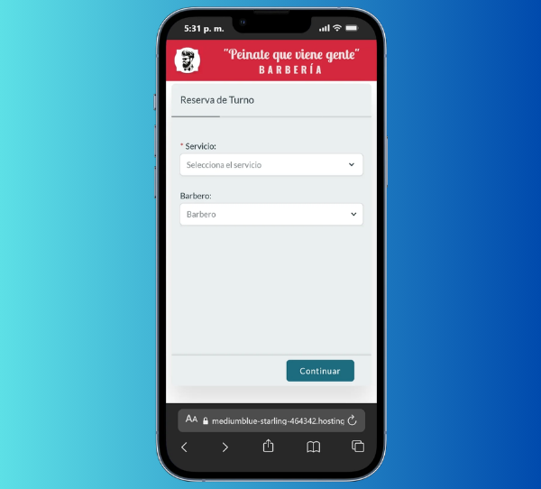 app de reserva de turnos de barbería