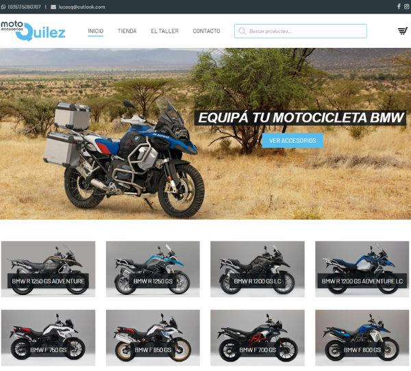 pagina de ventas de repuestos de motos BMW